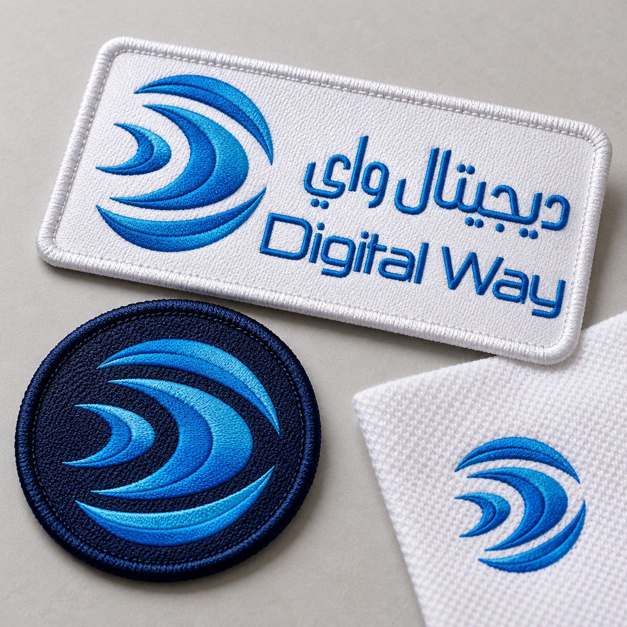 شعارات مطرزة، نموذج على علامة تجريبية
